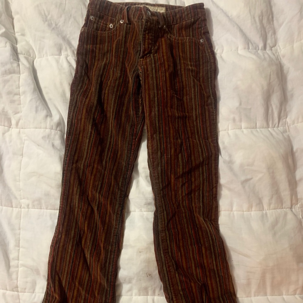 Corduroys stripe pants #70s